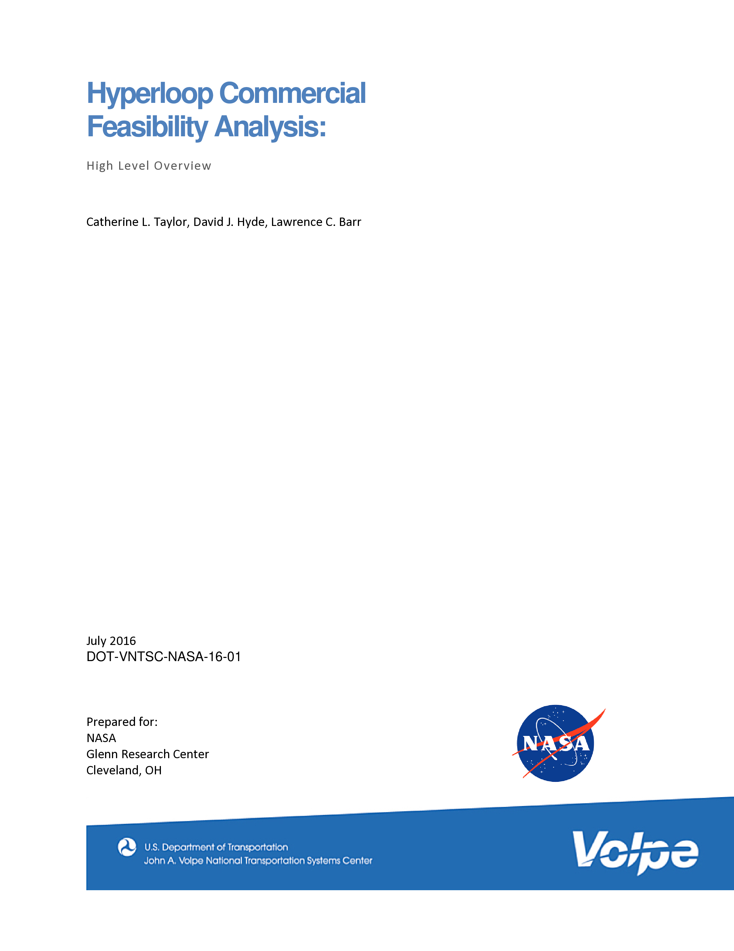 NASA超级高铁SuperLoop商业可行性研究报告英文版47页